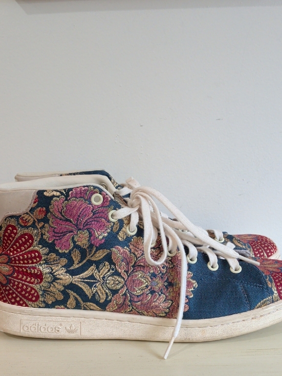 adidas Other - Adidas X Pharrell Williams Stan Smith High Top Sneakers Tapestry Size 11.5